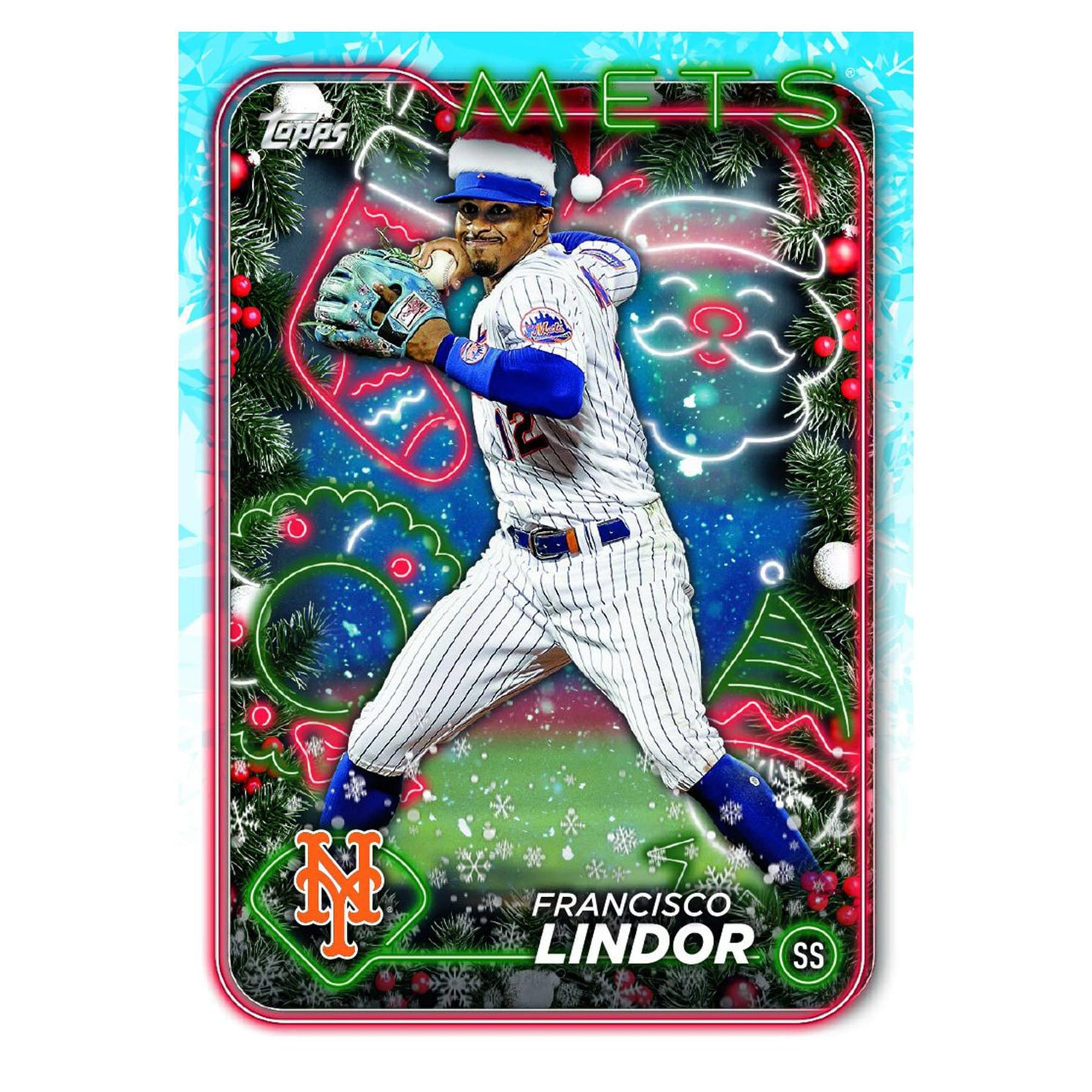 MLB 2024 Topps Holiday Baseball Mega Box | 10 Packs