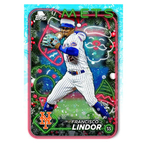 MLB 2024 Topps Holiday Baseball Mega Box | 10 Packs