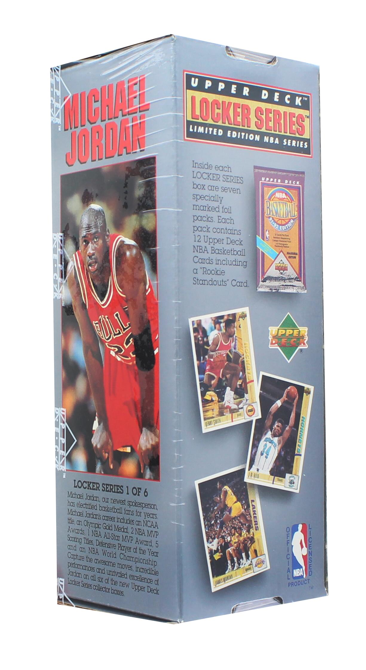 NBA 1991-92 Upper Deck Basketball Sealed Michael Jordan Locker Box | 7 Packs