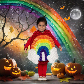 Rainbow Plush Swirl Fur Toddler Costume