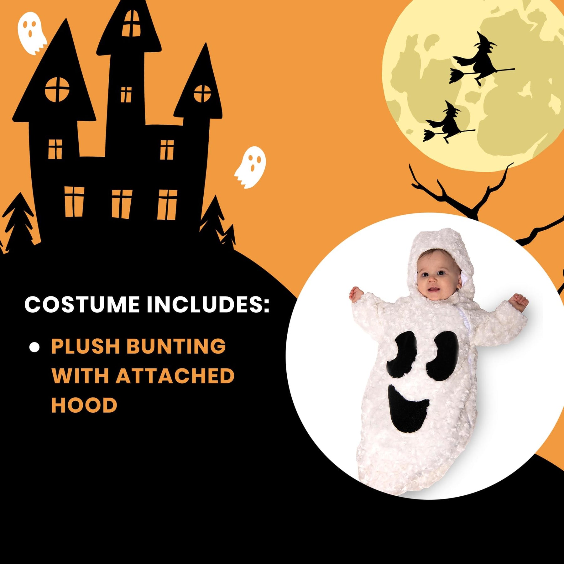 Ghost Plush Baby Costume Bunting