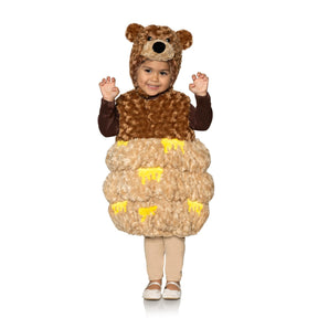 Honey Bear Plush Swirl Fur Toddler Costume