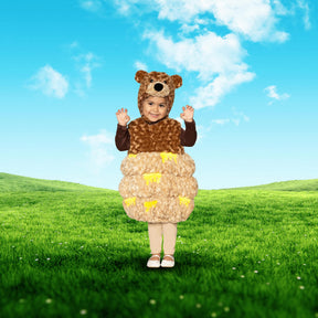 Honey Bear Plush Swirl Fur Toddler Costume