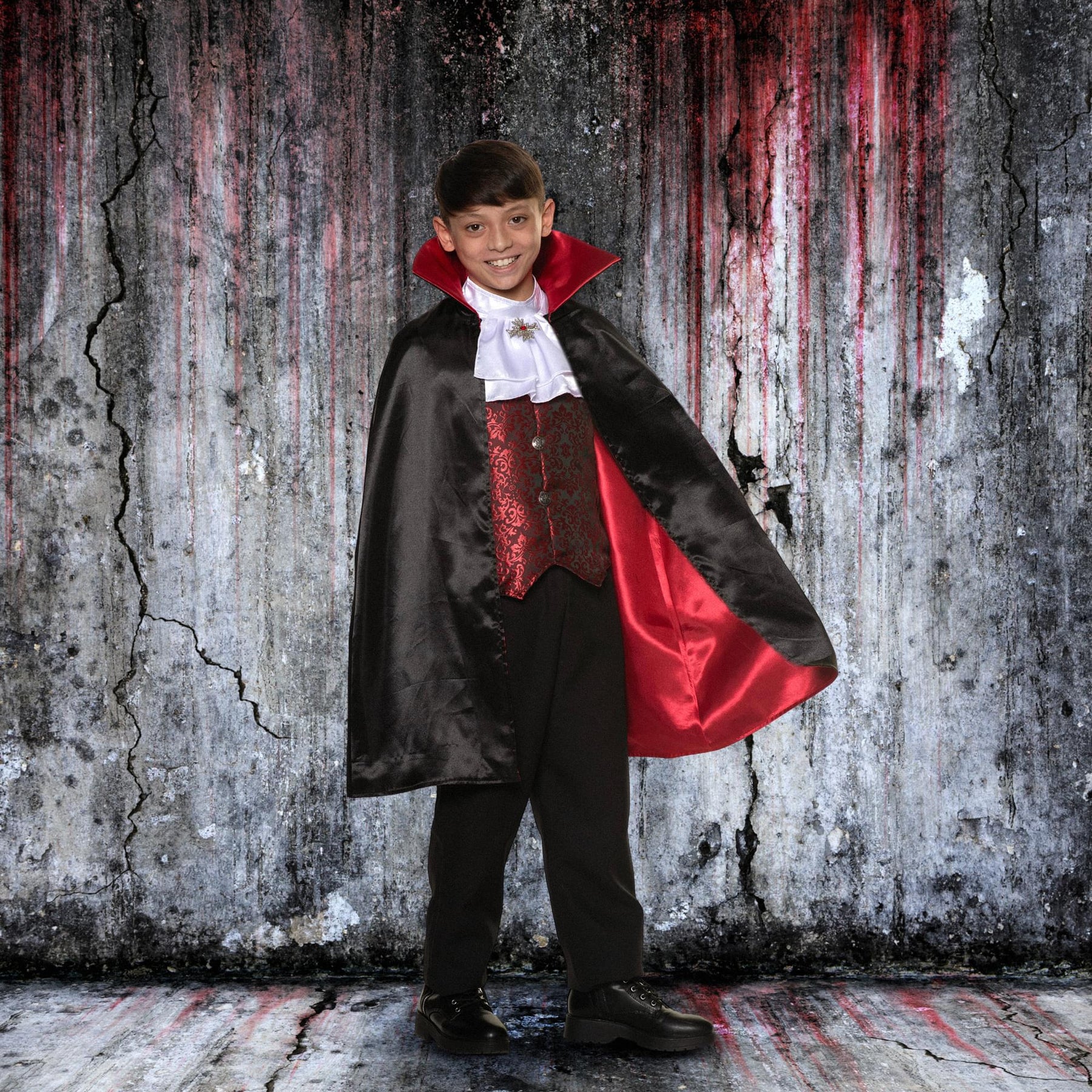 Vampire Vest & Cape Child Costume Set