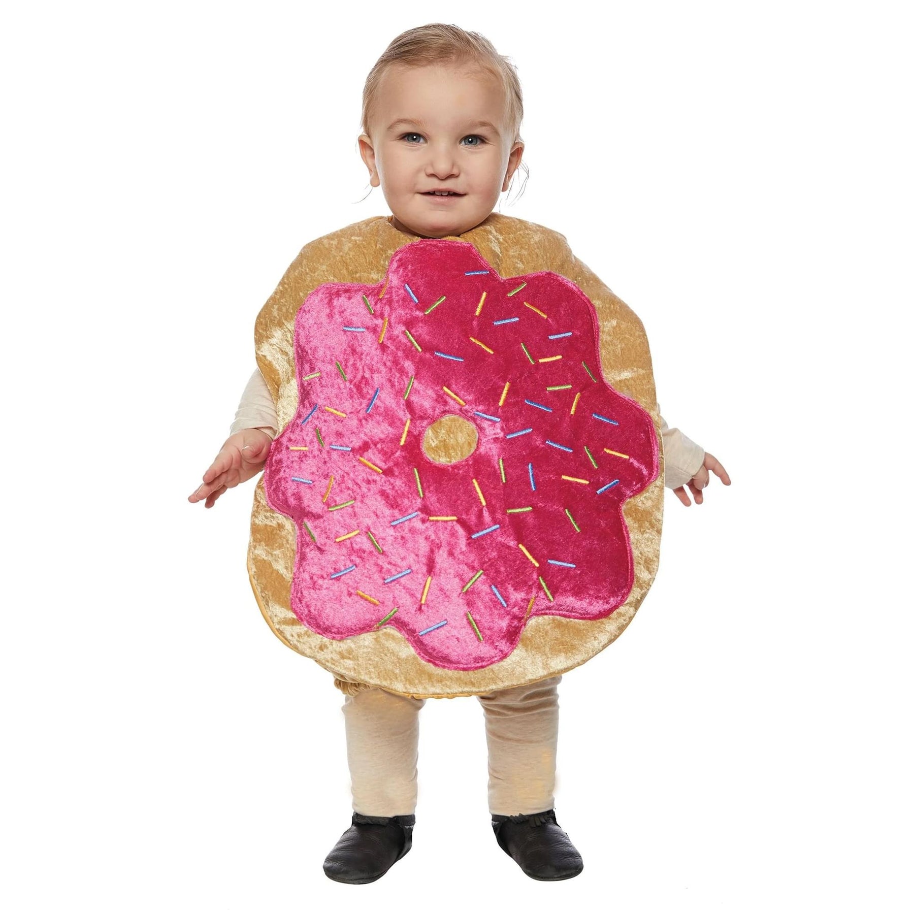 Pink Donut Belly Plush Baby Costume