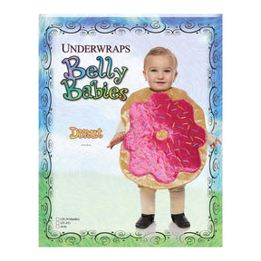 Pink Donut Belly Plush Baby Costume