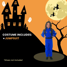 Blue Astronaut Flight Suit Child Costume