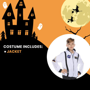 White Astronaut Jacket Child Costume