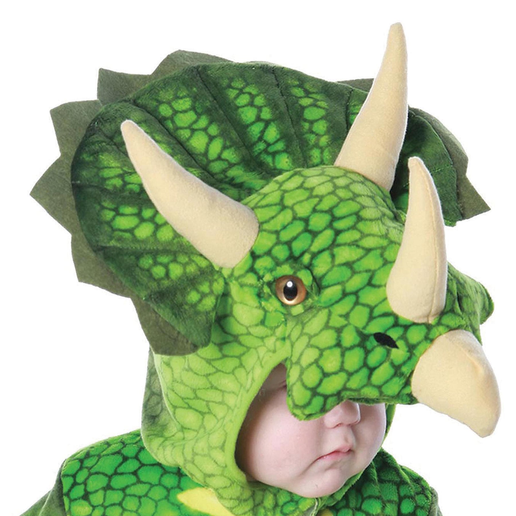 Green Triceratops Plush Baby Costume