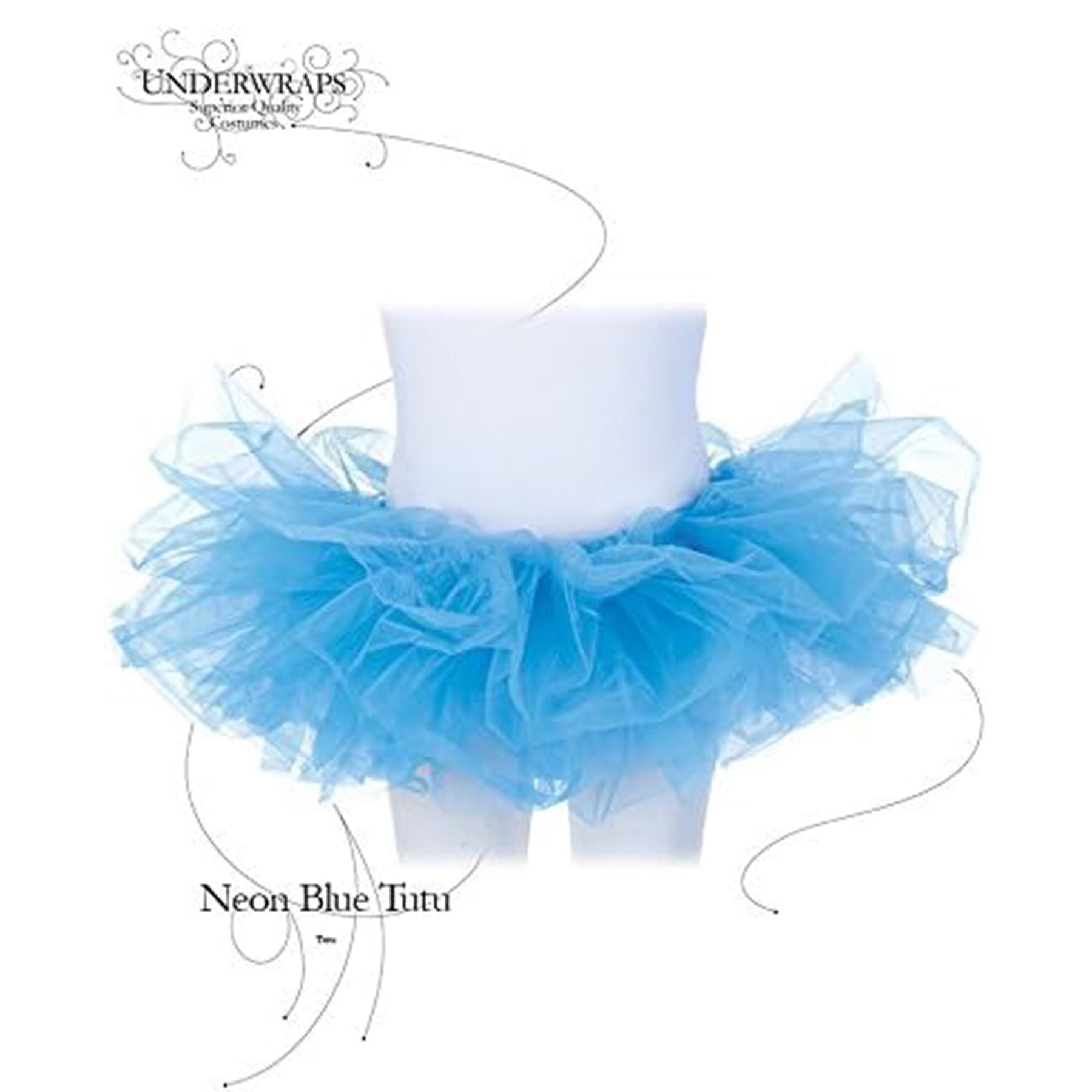 Tutu Costume Accessory Child: Neon Blue