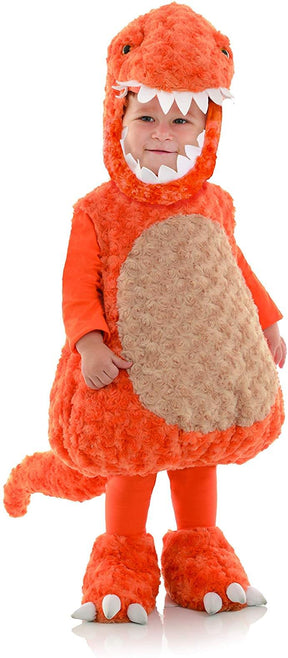 Belly Babies T-Rex Orange Dinosaur Plush Child Toddler Costume