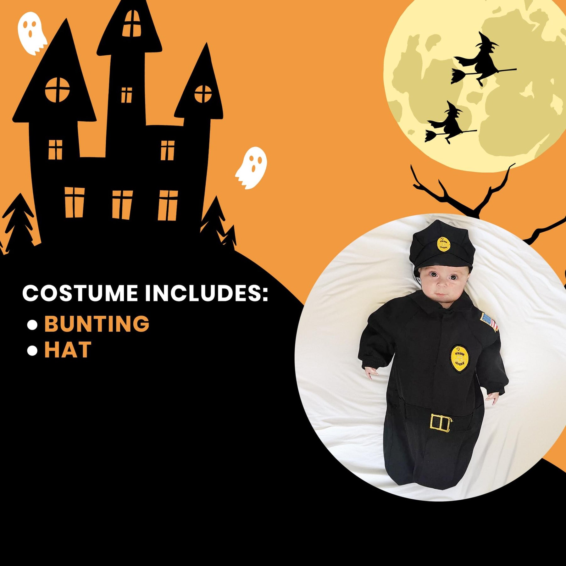 Police Officer Baby Bunting Costume