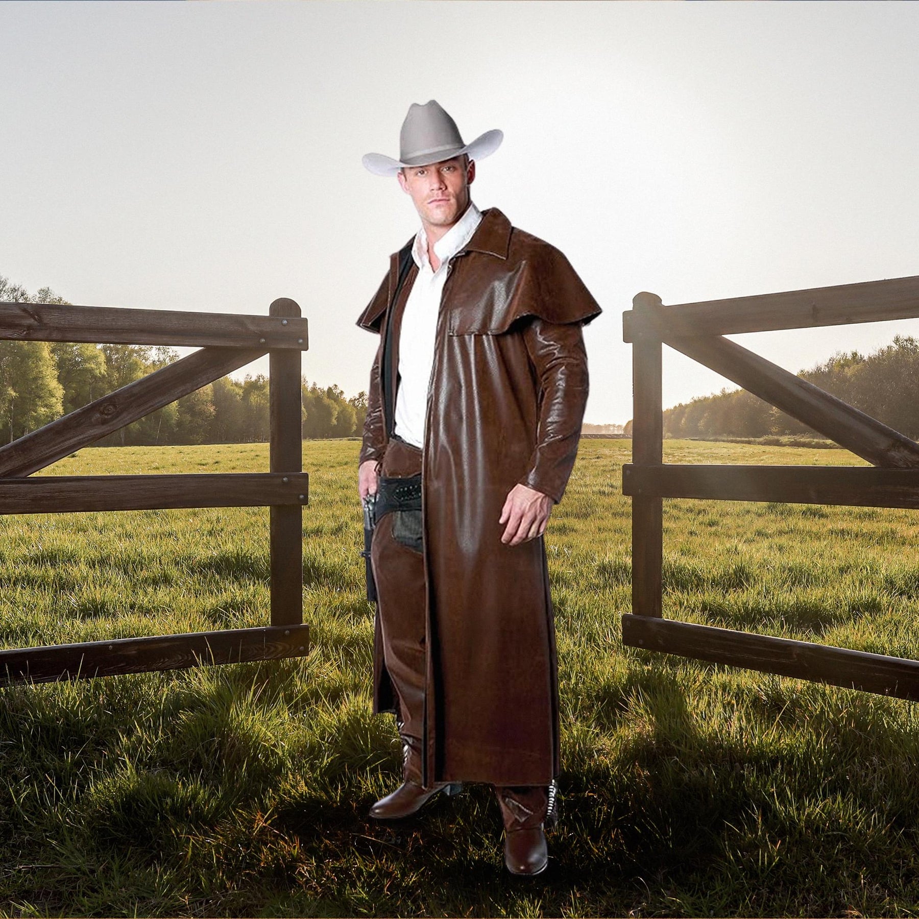 Cowboy Adult Costume Duster Coat