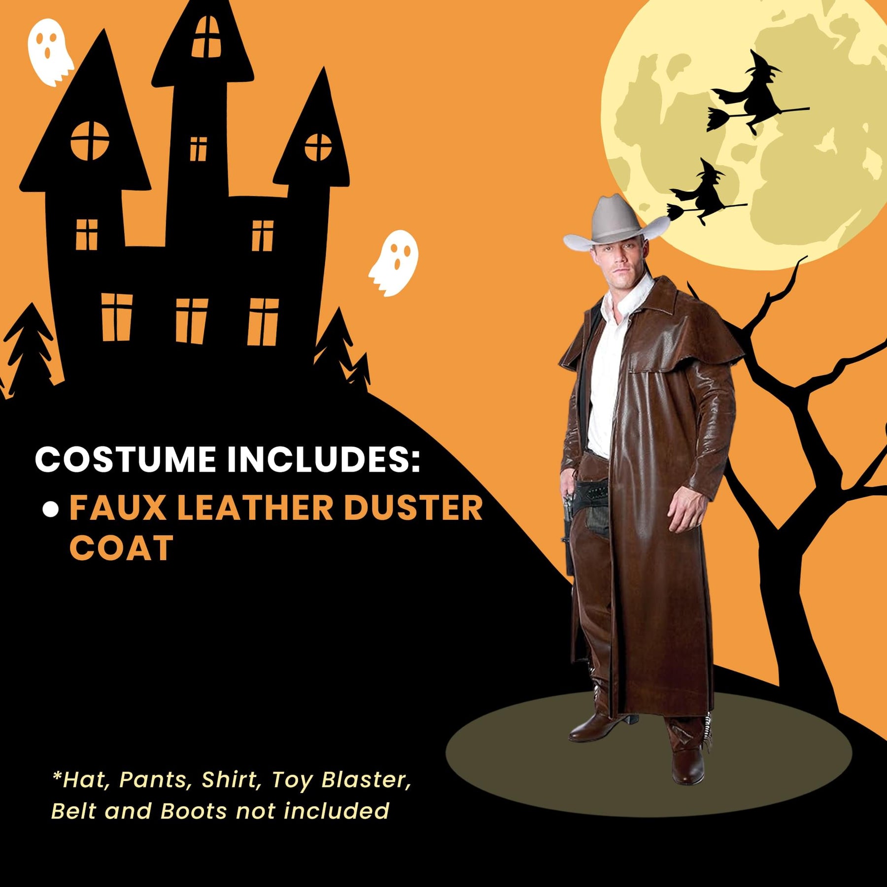 Cowboy Adult Costume Duster Coat