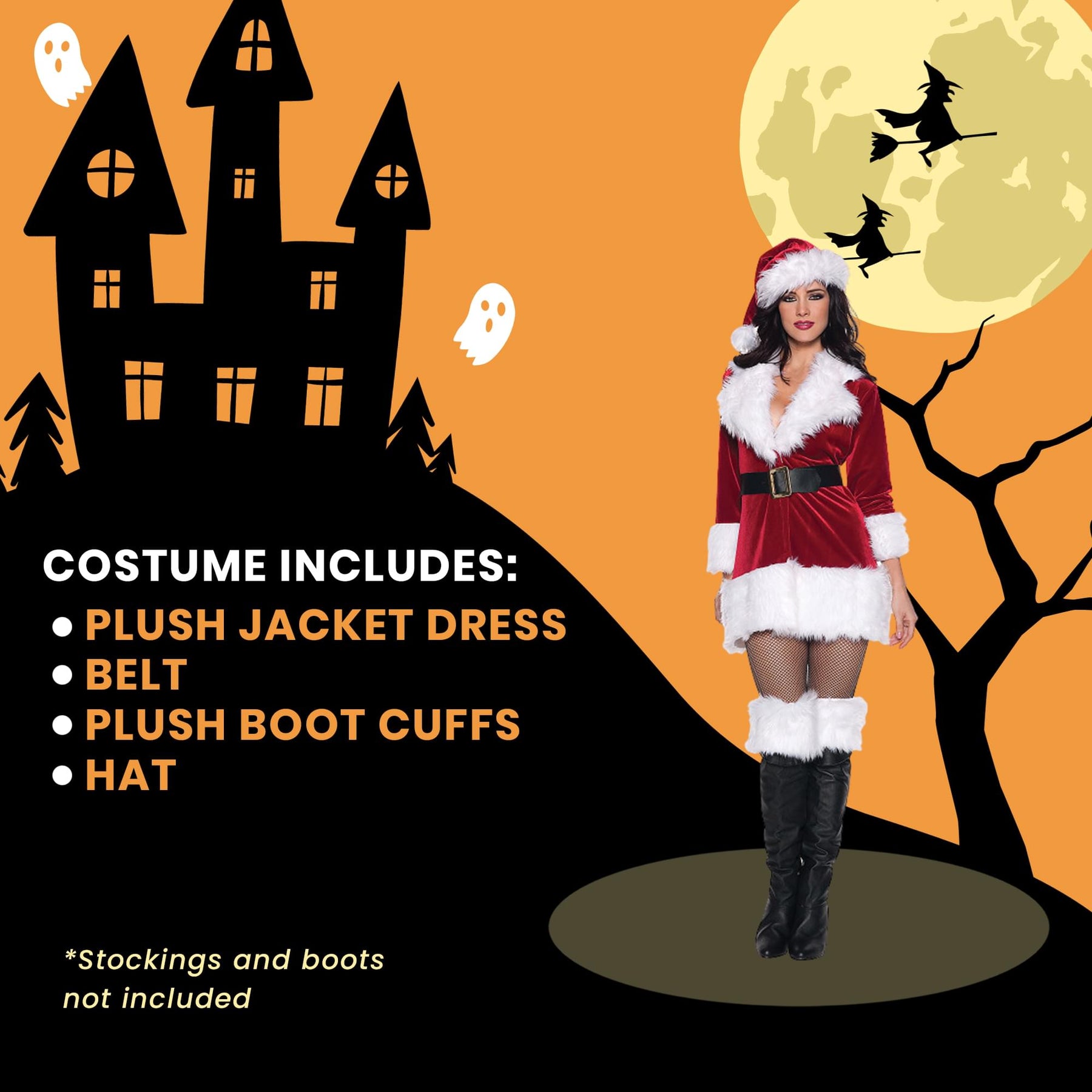 Sexy Secret Santa Costume Set Adult