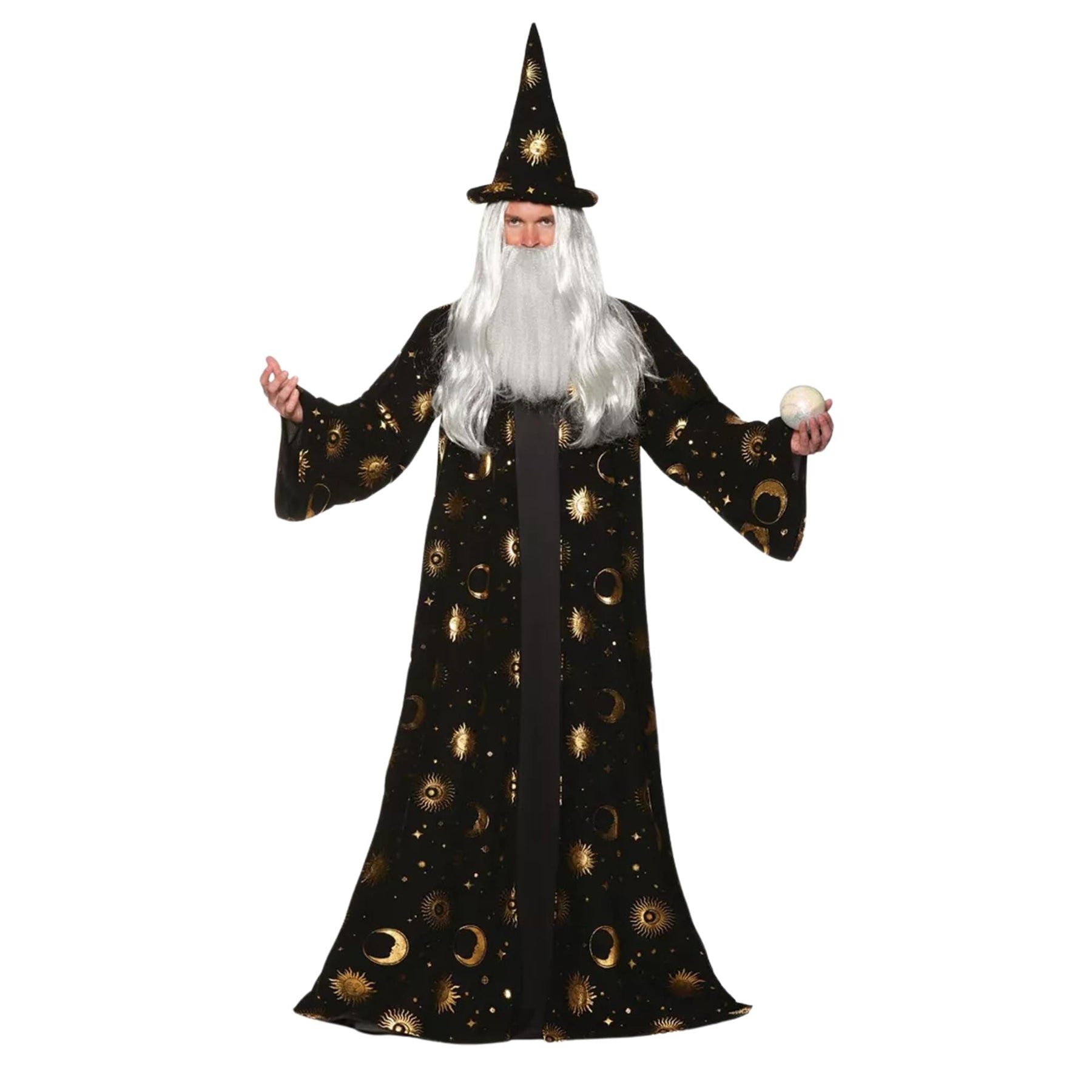 Celestial Wizard Robe -Black Adult Costume