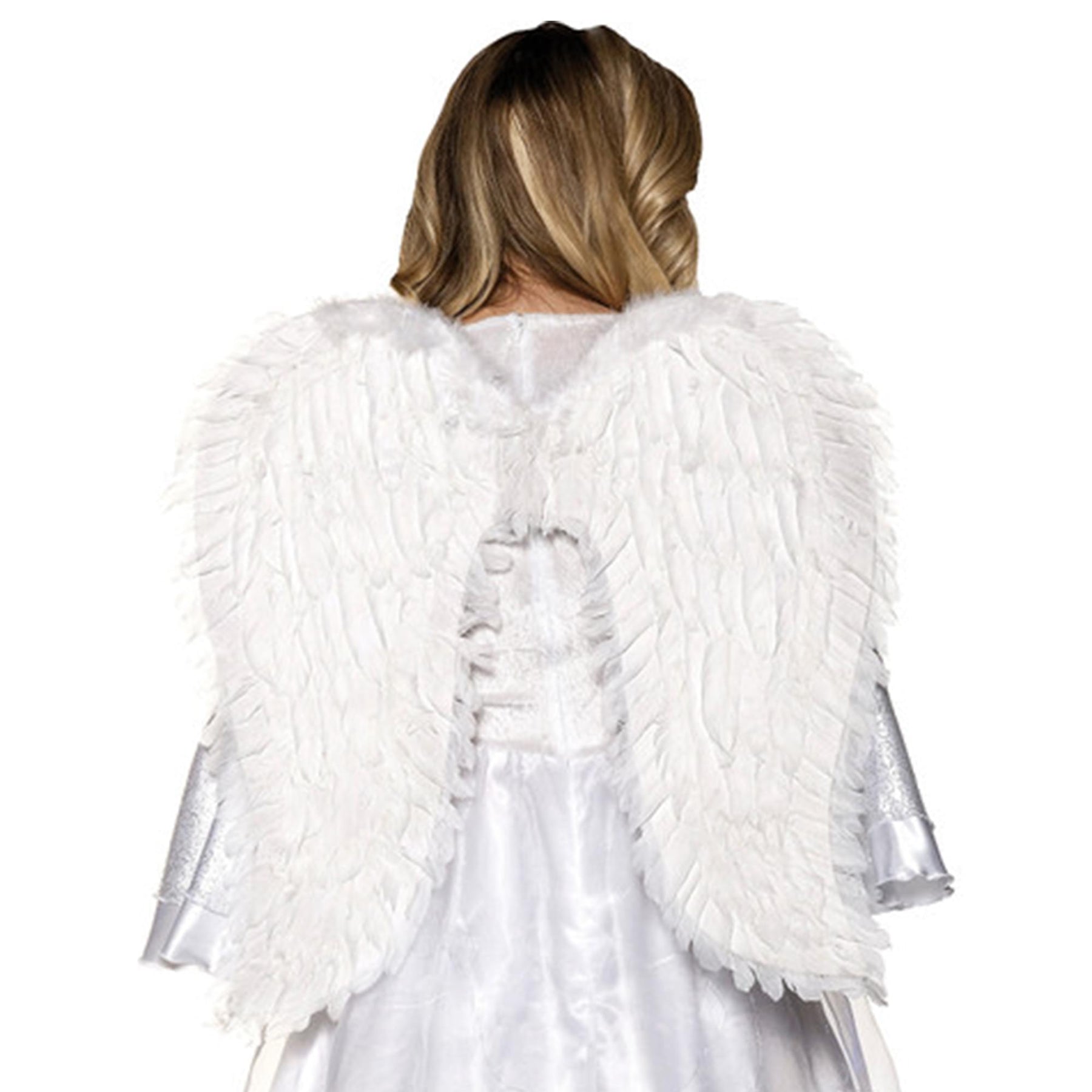 Large White Adult Costume Feather Wings