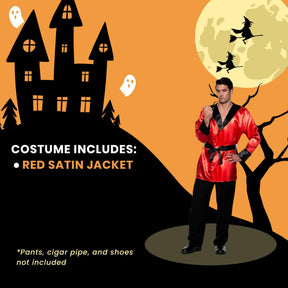 Satin Smoking Jacket Adult Costume