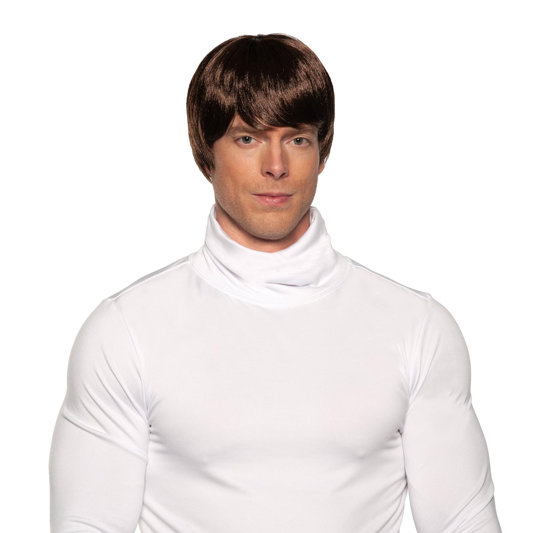 60's Mop Top Adult Costume Wig | Brown