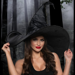 Jumbo Black Witch Hat Adult Costume Accessory