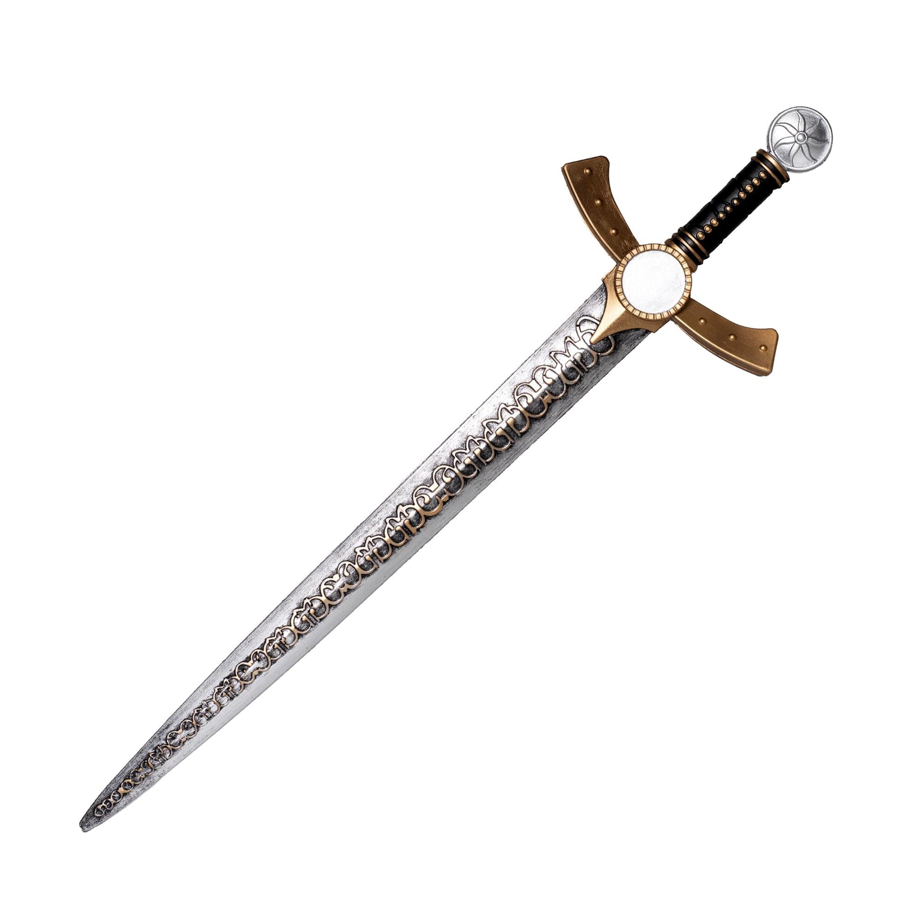 Inscription Gold & Silver Sword 30 Inch Foam Adult Costume Accessory