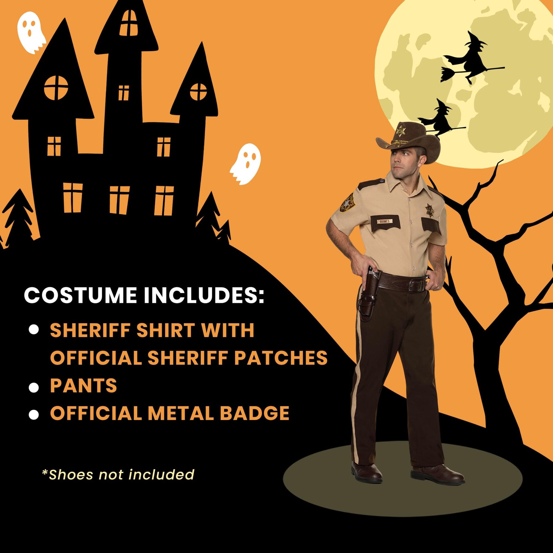 The Walking Dead Sheriff Rick Grimes Adult Costume