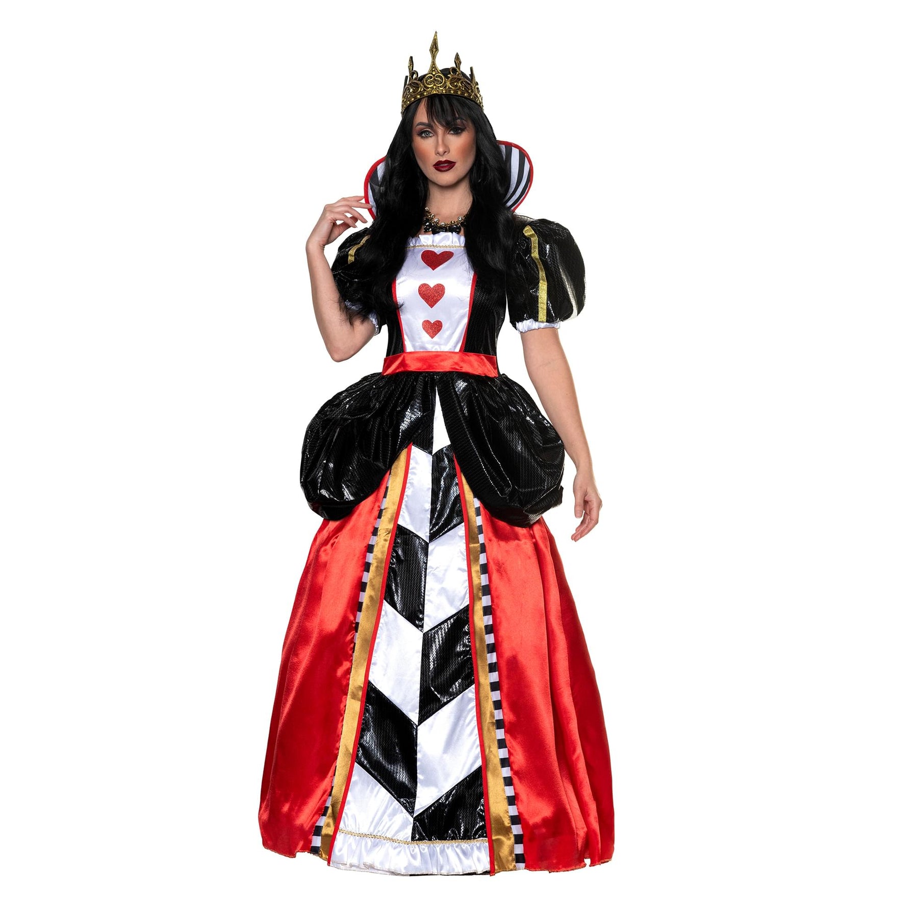 Alice in Wonderland Queen Of Hearts Adult Costume Dress