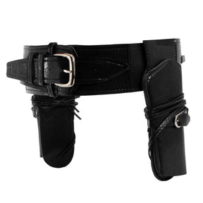 Cowboy Double Weapon Black Holster Adult Costume Accessory