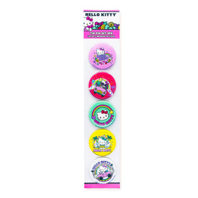 Sanrio Hello Kitty Pretty Pastels 5-Piece Tin Pin Button Set