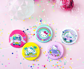 Sanrio Hello Kitty Pretty Pastels 5-Piece Tin Pin Button Set