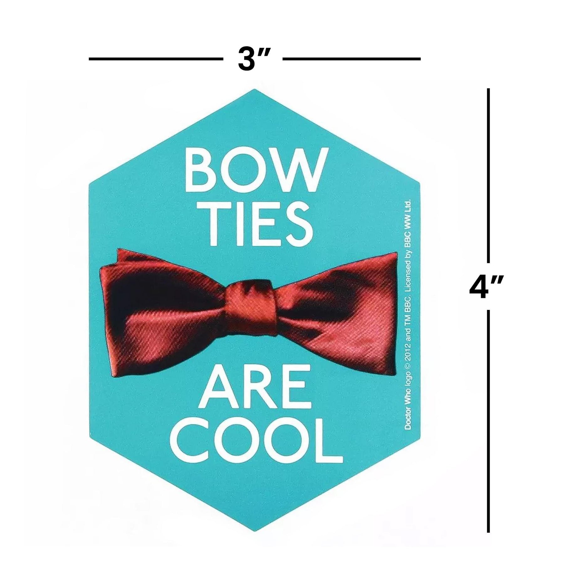 Doctor Who Sticker: Bow Ties Are Cool