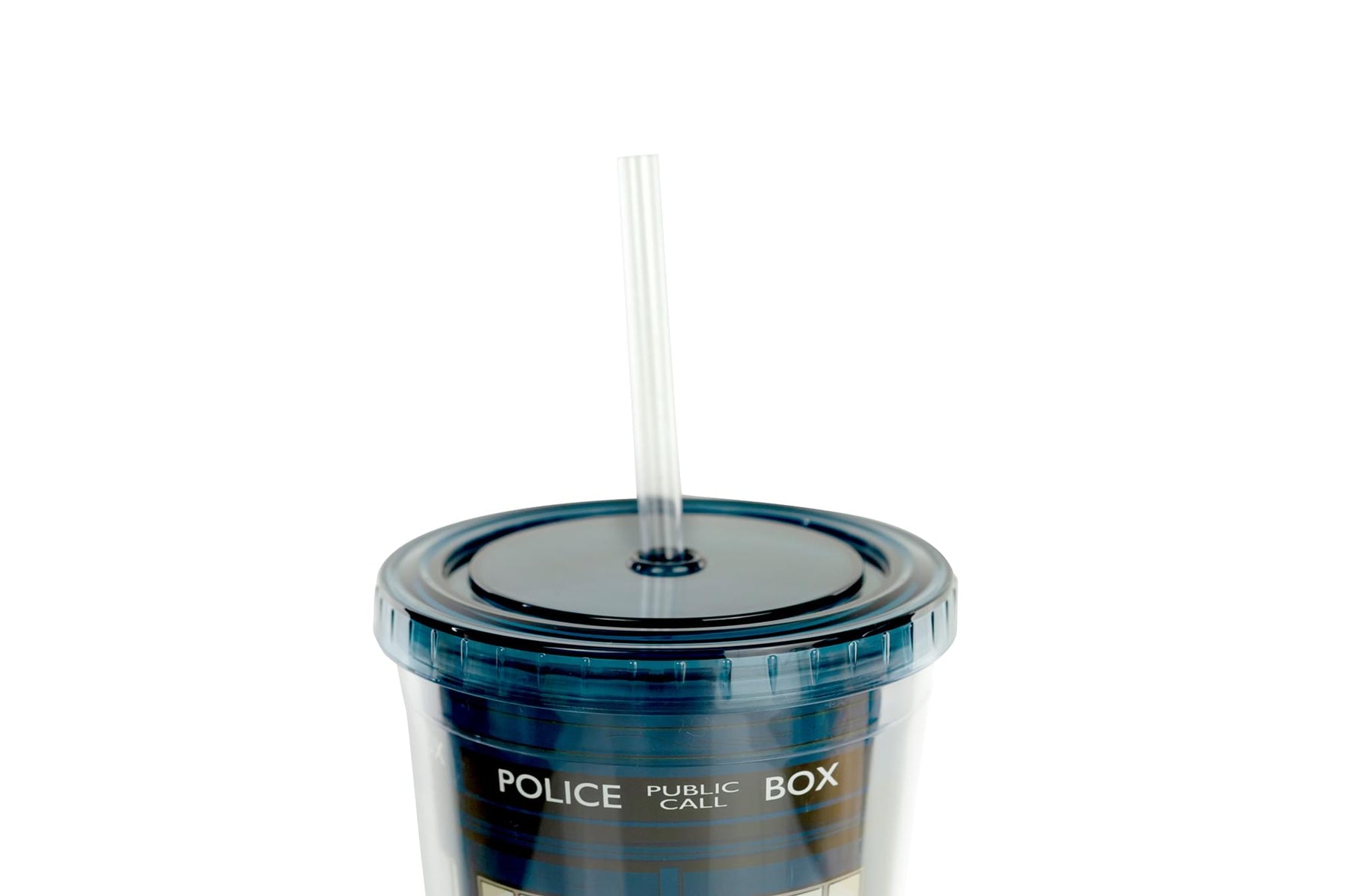 Doctor Who TARDIS 22 Oz Acrylic Travel Tumbler With Lid & Straw