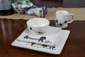 Toy Story 4-Piece Ceramic Dinnerware Set With Scribble Characters