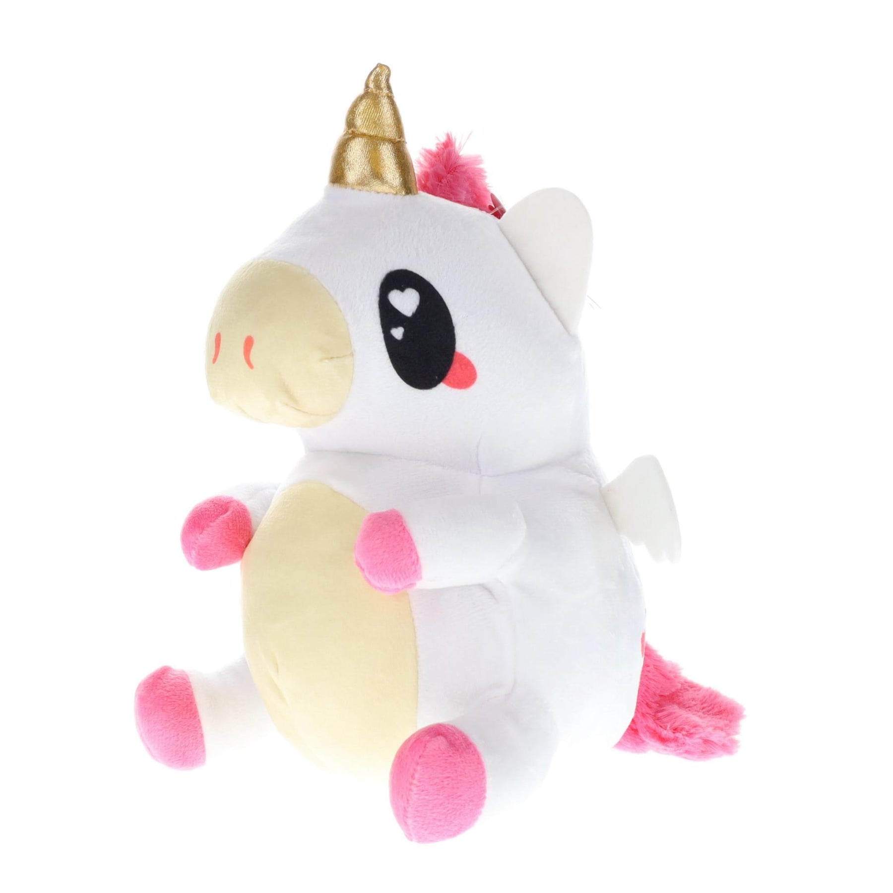 Glitter Galaxy 12-Inch Rainbow Hair White UniCow Collectible Plush