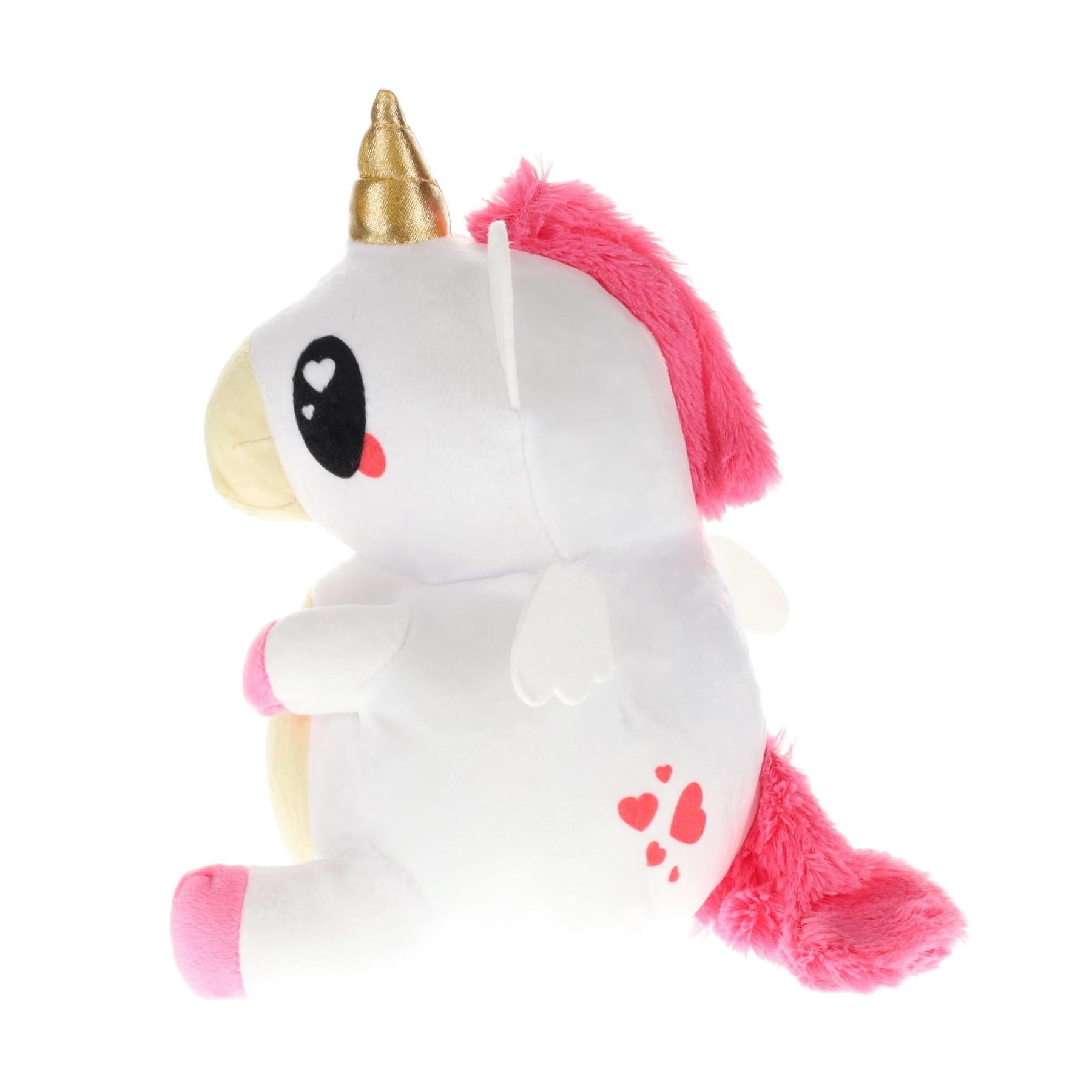 Glitter Galaxy 12-Inch Rainbow Hair White UniCow Collectible Plush