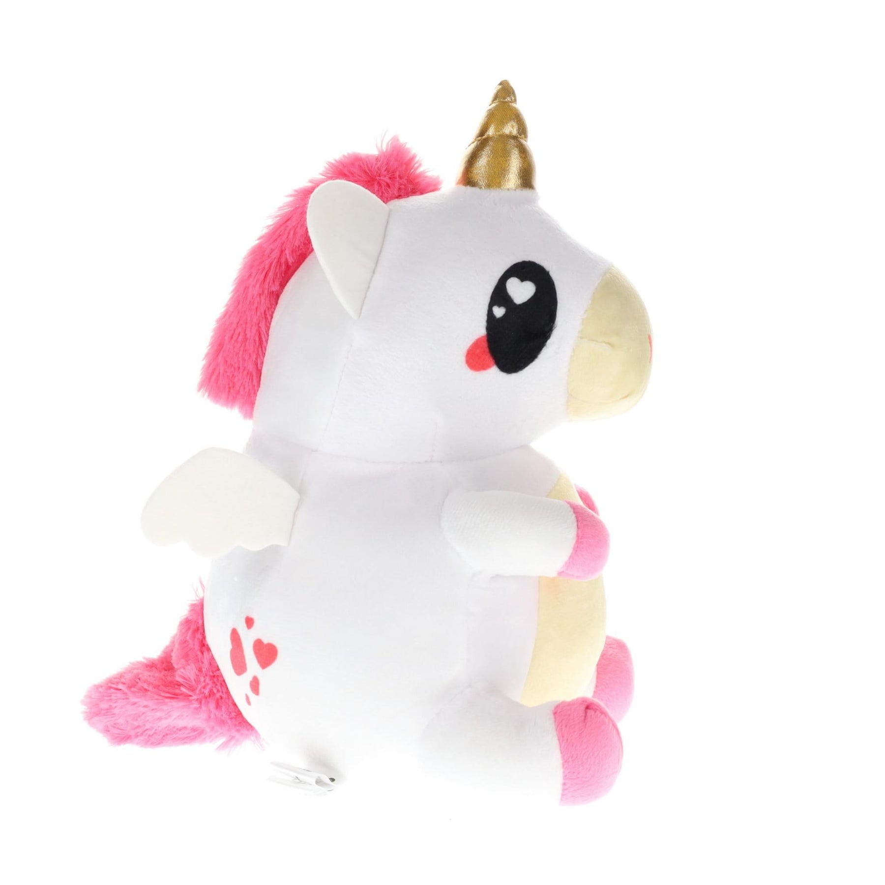 Glitter Galaxy 12-Inch Rainbow Hair White UniCow Collectible Plush