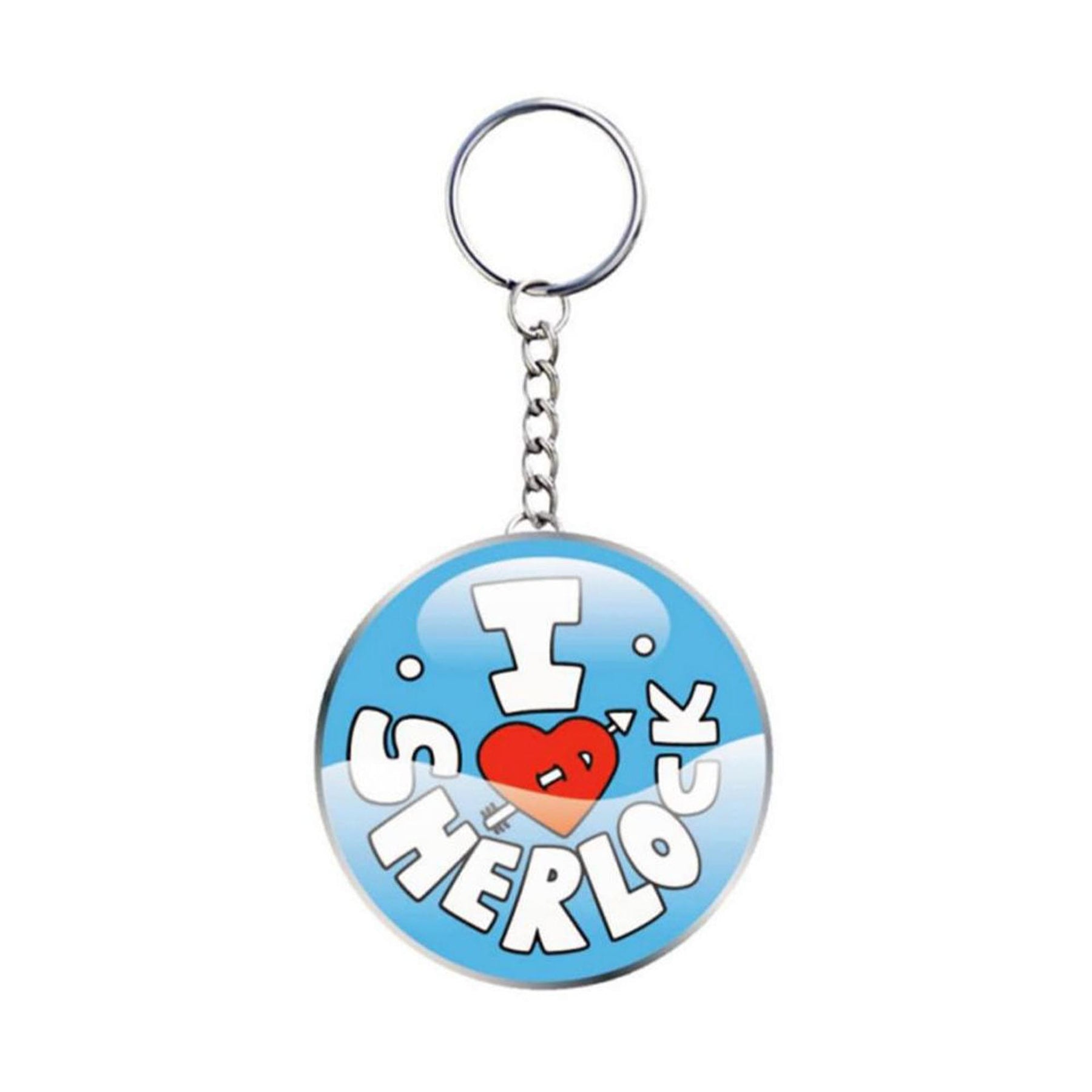 Sherlock "I Heart Sherlock" Keychain