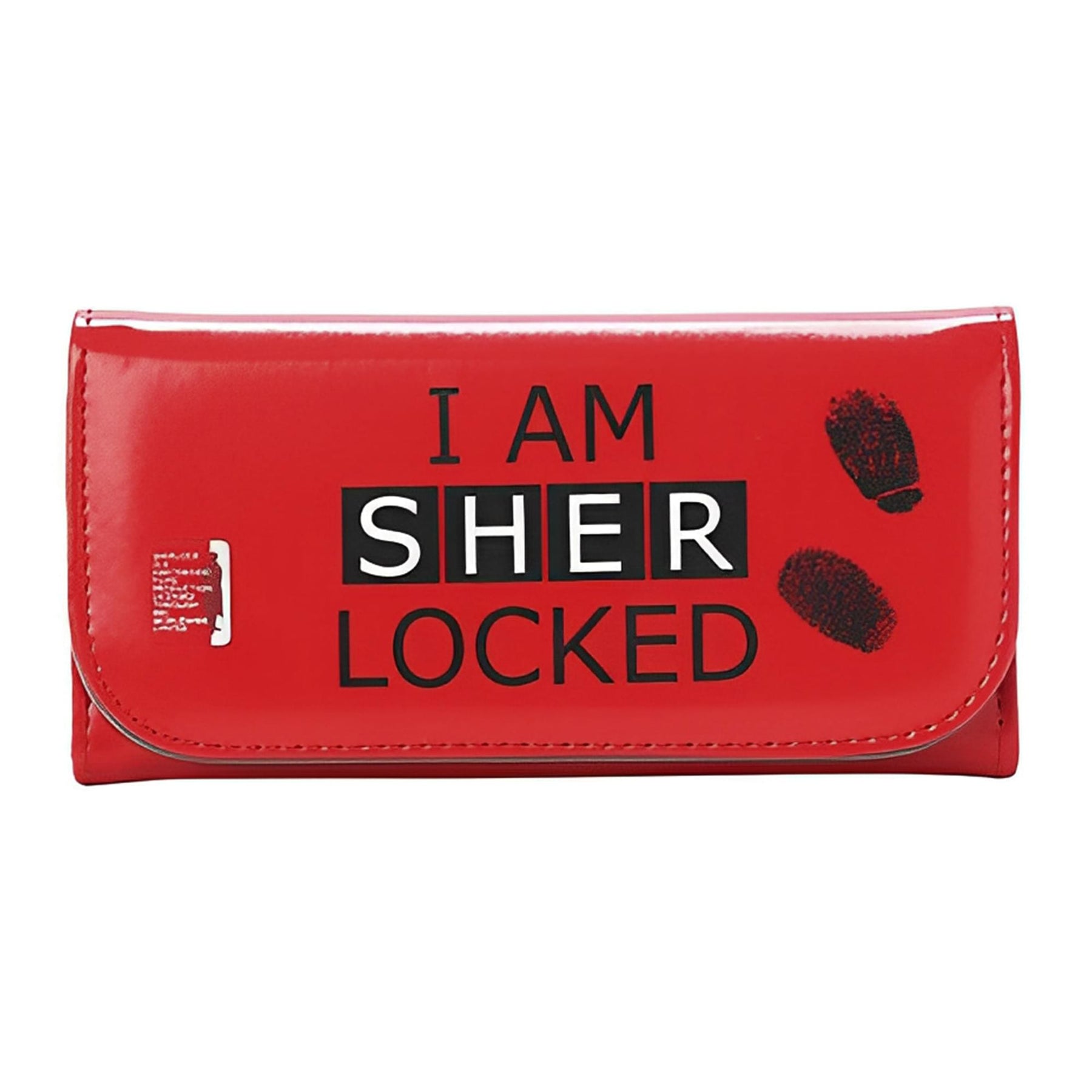 Sherlock Holmes Women's Clutch Wallet: I Am Sher Locked (Red)