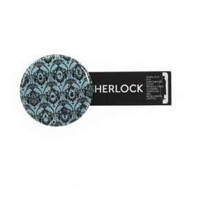 Sherlock Holmes Teal Wallpaper Pin