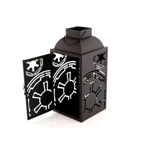 Star Wars Black Stamped Lantern | Imperial Symbol | 14 Inches | Set of 2