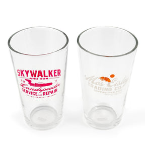 Star Wars 16 oz Pint Glass 2-Piece Set | Mos Eisley Co. | Skywalker & Sons Designs