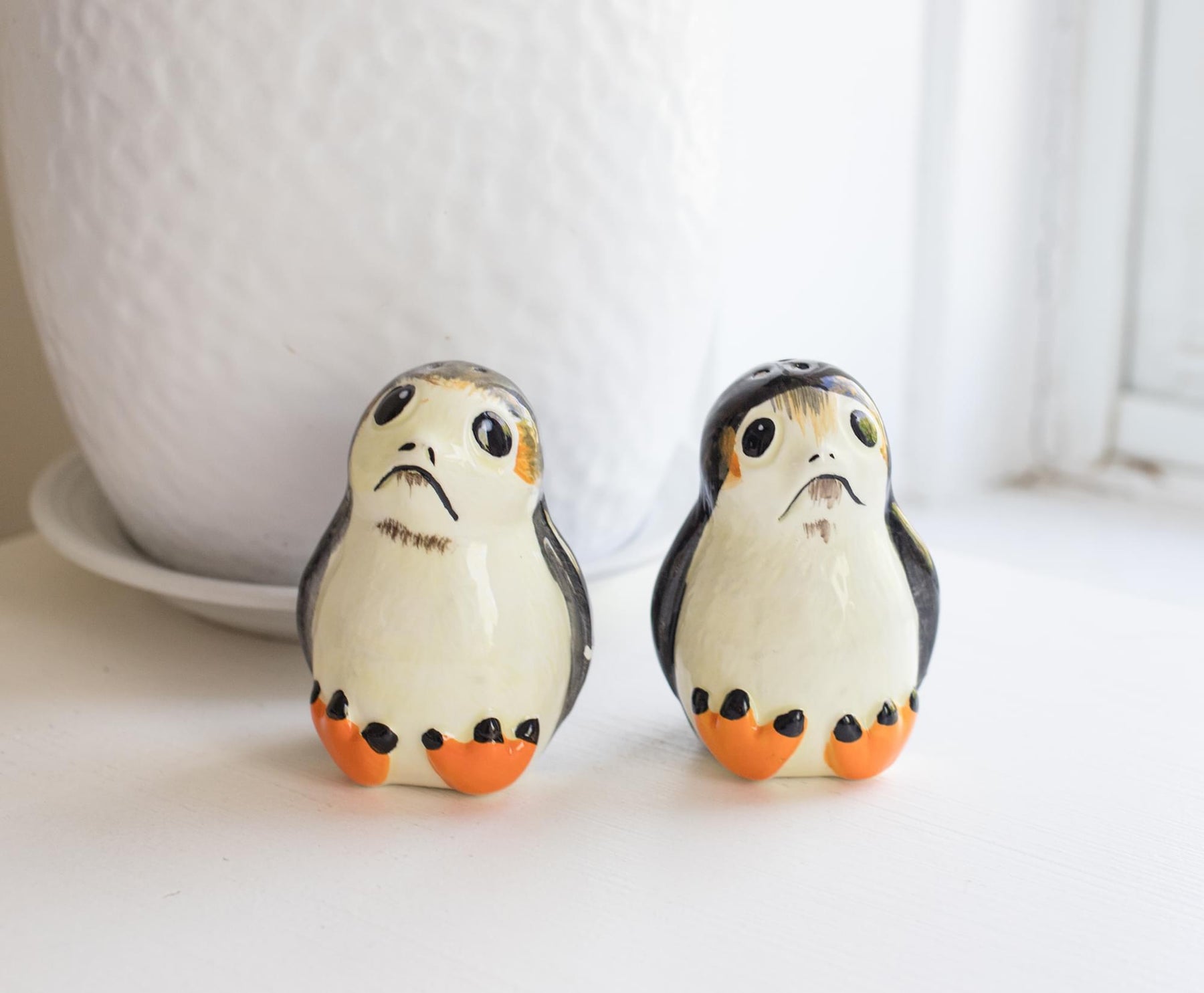 Star Wars Porgs Salt & Pepper Shakers | Official Star Wars Ceramic Spice Shakers