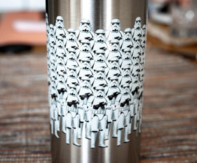 Star Wars Stormtroopers "Vader's Coming, Look Busy" Canteen Water Bottle | Holds 18 Ounces