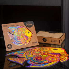 Shining Fish 196 Piece Shaped Wooden Jigsaw Puzzle