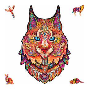 Lynx 297 Piece Shaped Wooden Jigsaw Puzzle