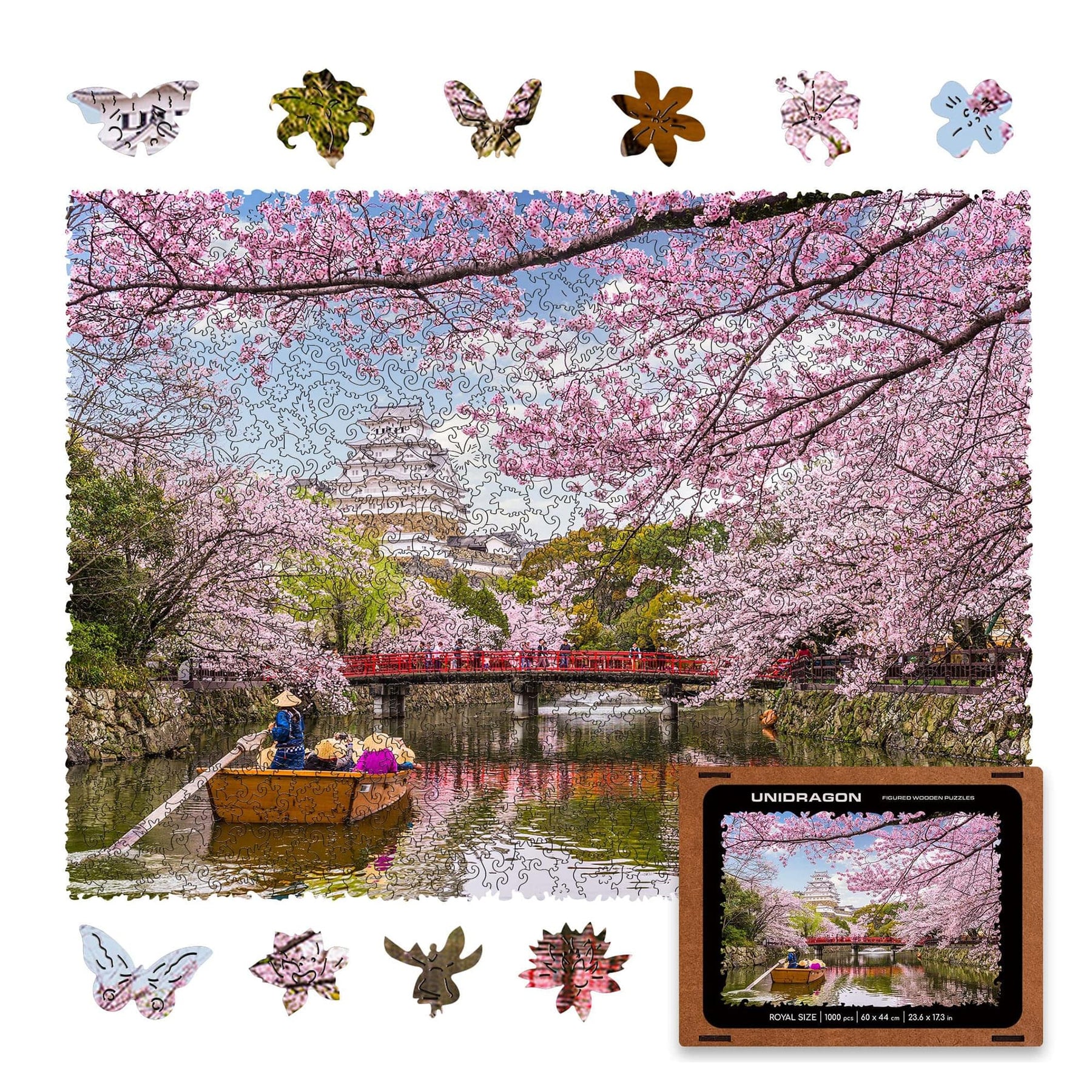 Sakura 125 Piece Wooden Jigsaw Puzzle