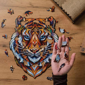 Tiger 181 Piece Shaped Wooden Jigsaw Puzzle