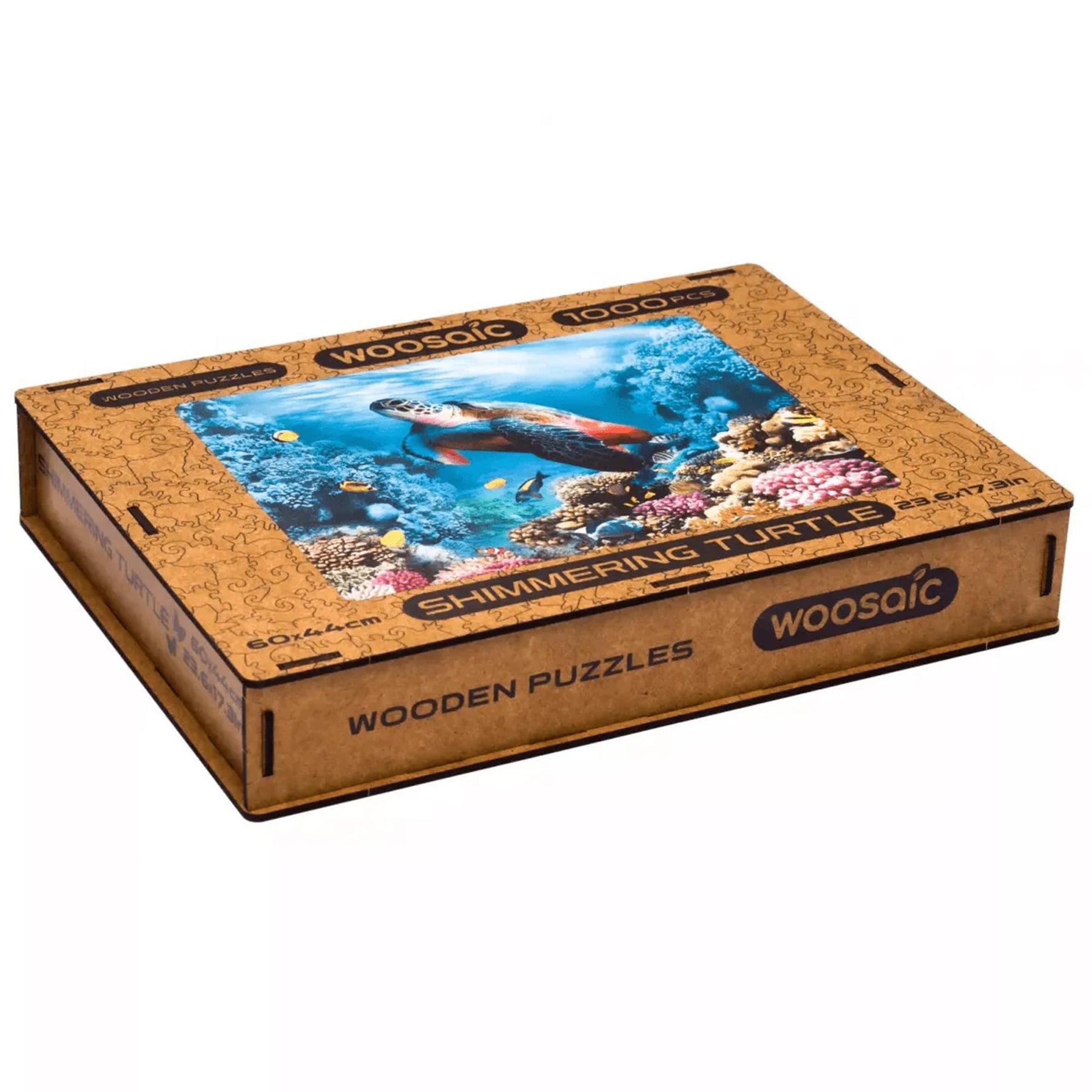 Shimmering Turtle 1000 Piece Wooden Jigsaw Puzzle