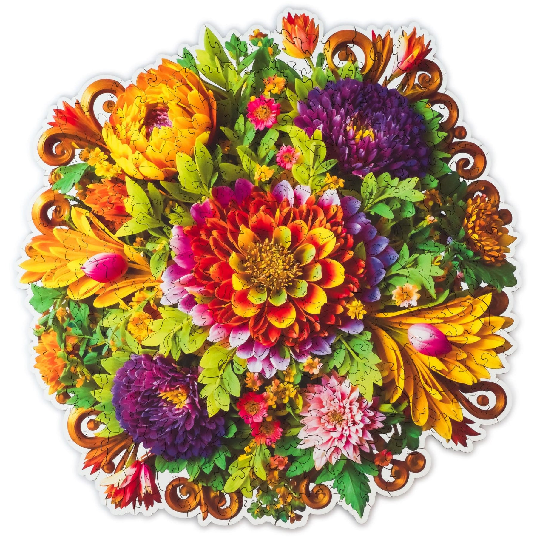 Charming Bouquet 180 Piece Wooden Jigsaw Puzzle