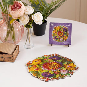 Charming Bouquet 180 Piece Wooden Jigsaw Puzzle